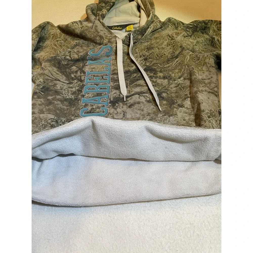 Camo Hoodie‎ Desert Shadow Camouflage Pullover Cabela's Size Small Hunting Y2K